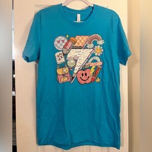 Bella Canvas Blue Graphic Tee